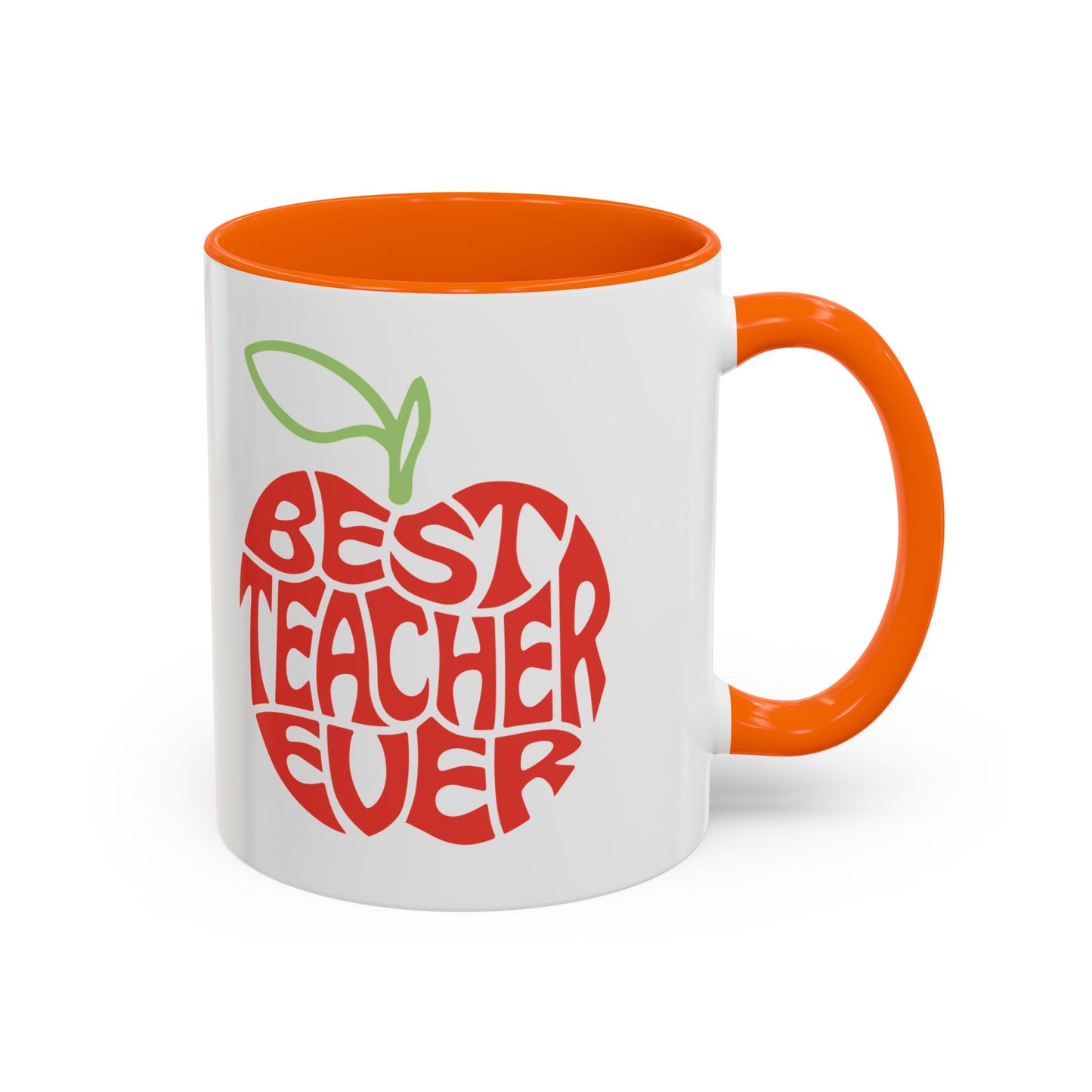 Best Teacher Ever Accent Coffee Mug - Perfect Gift for Educators