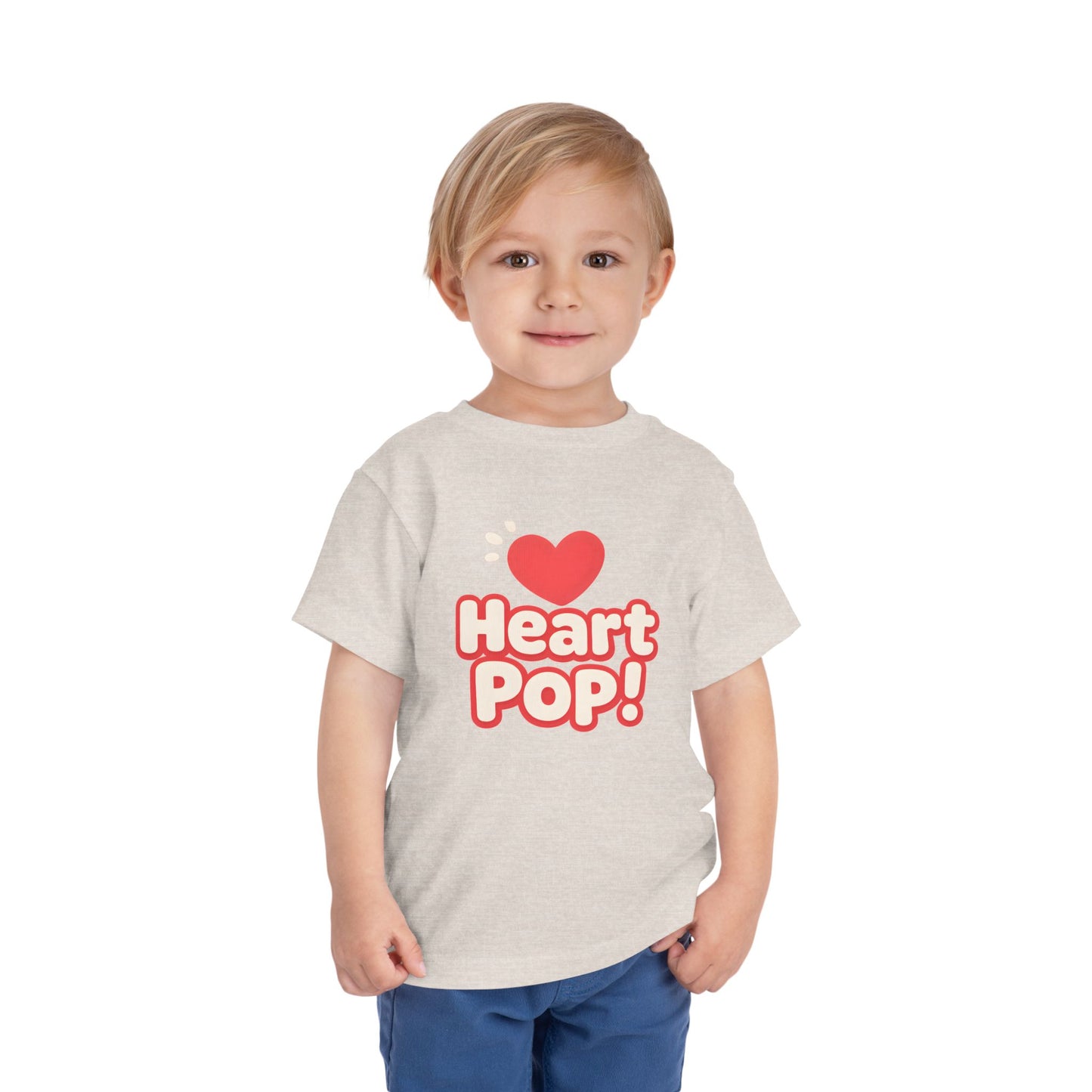 Heart Pop! – Toddler Soft Cotton T-Shirt