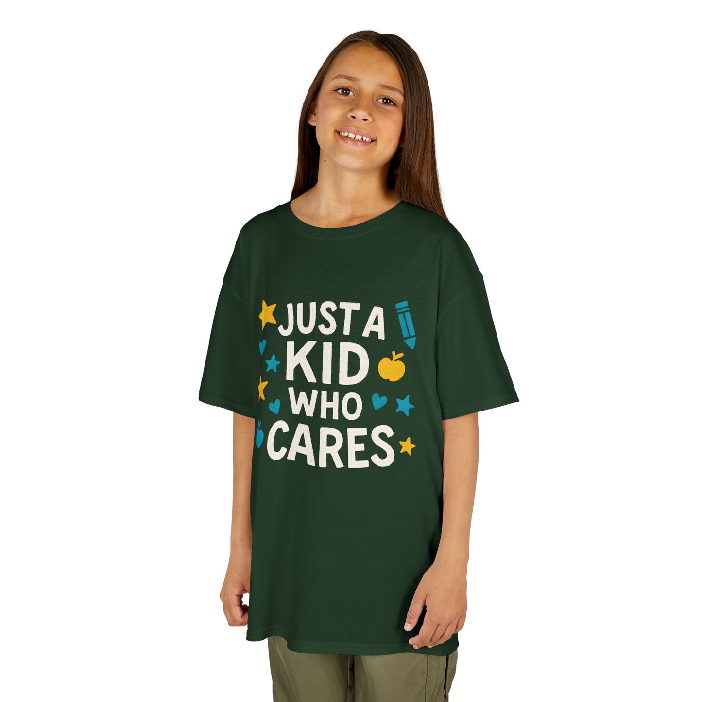 Just a Kid Who Cares - Kids Classic Cotton T-Shirt