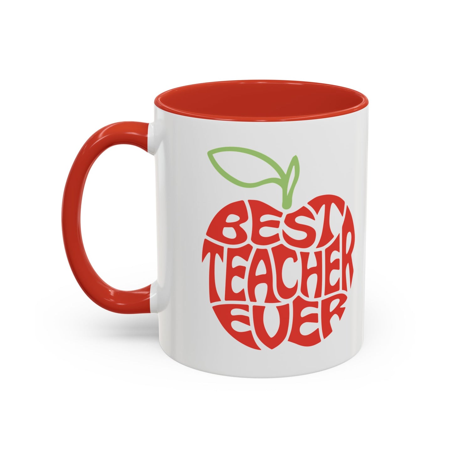 Best Teacher Ever Accent Coffee Mug - Perfect Gift for Educators