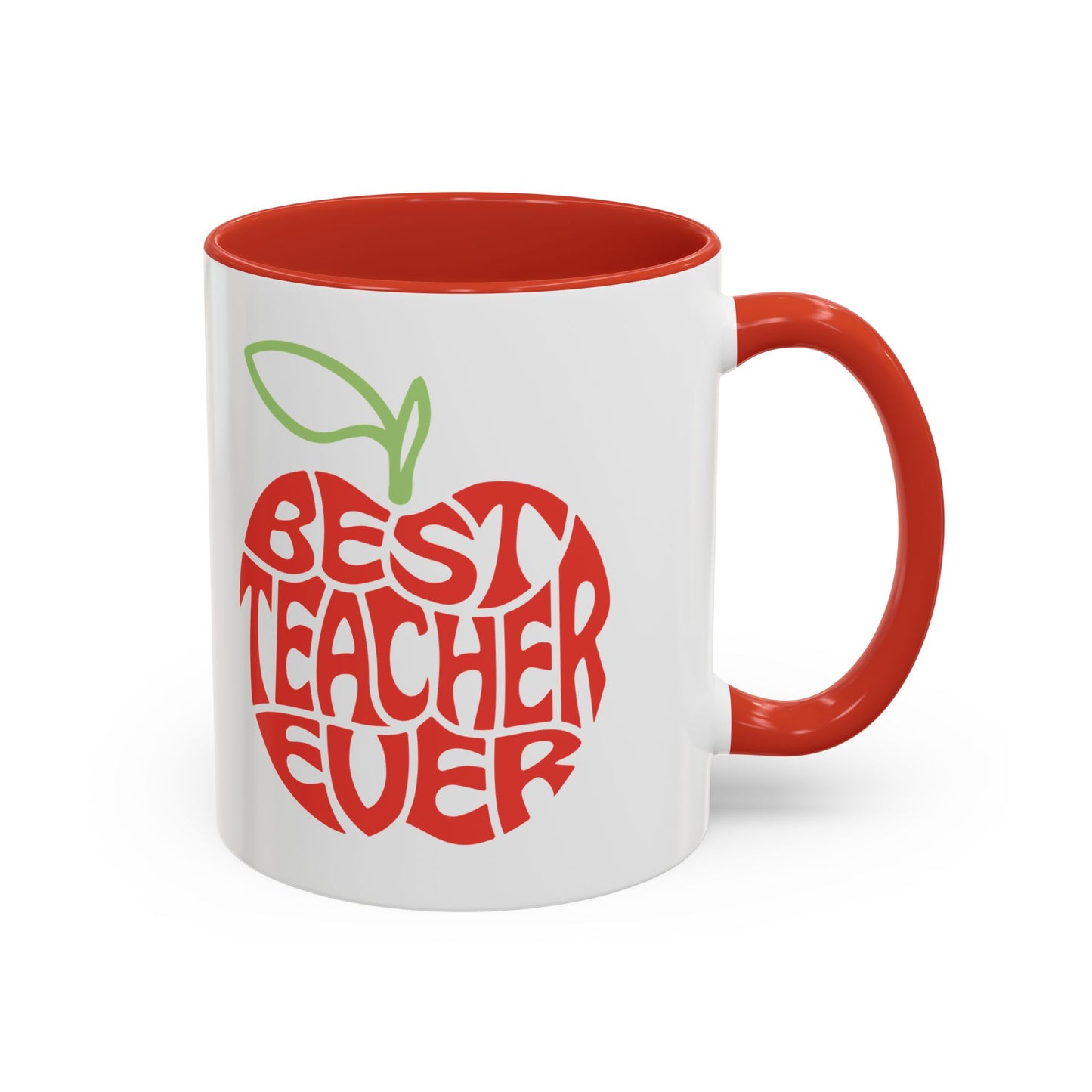 Best Teacher Ever Accent Coffee Mug - Perfect Gift for Educators