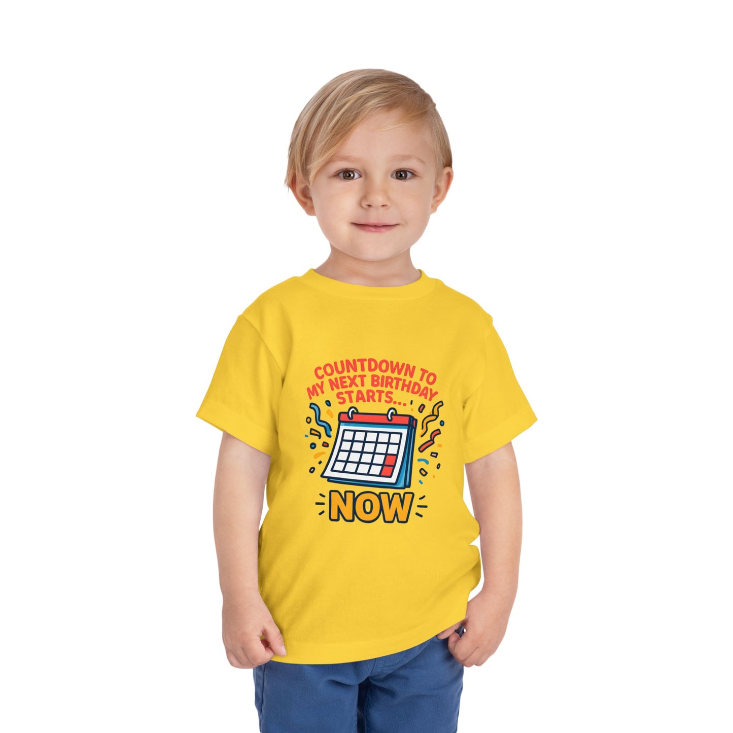 Cute Calendar Birthday – Toddler Soft Cotton T-Shirt