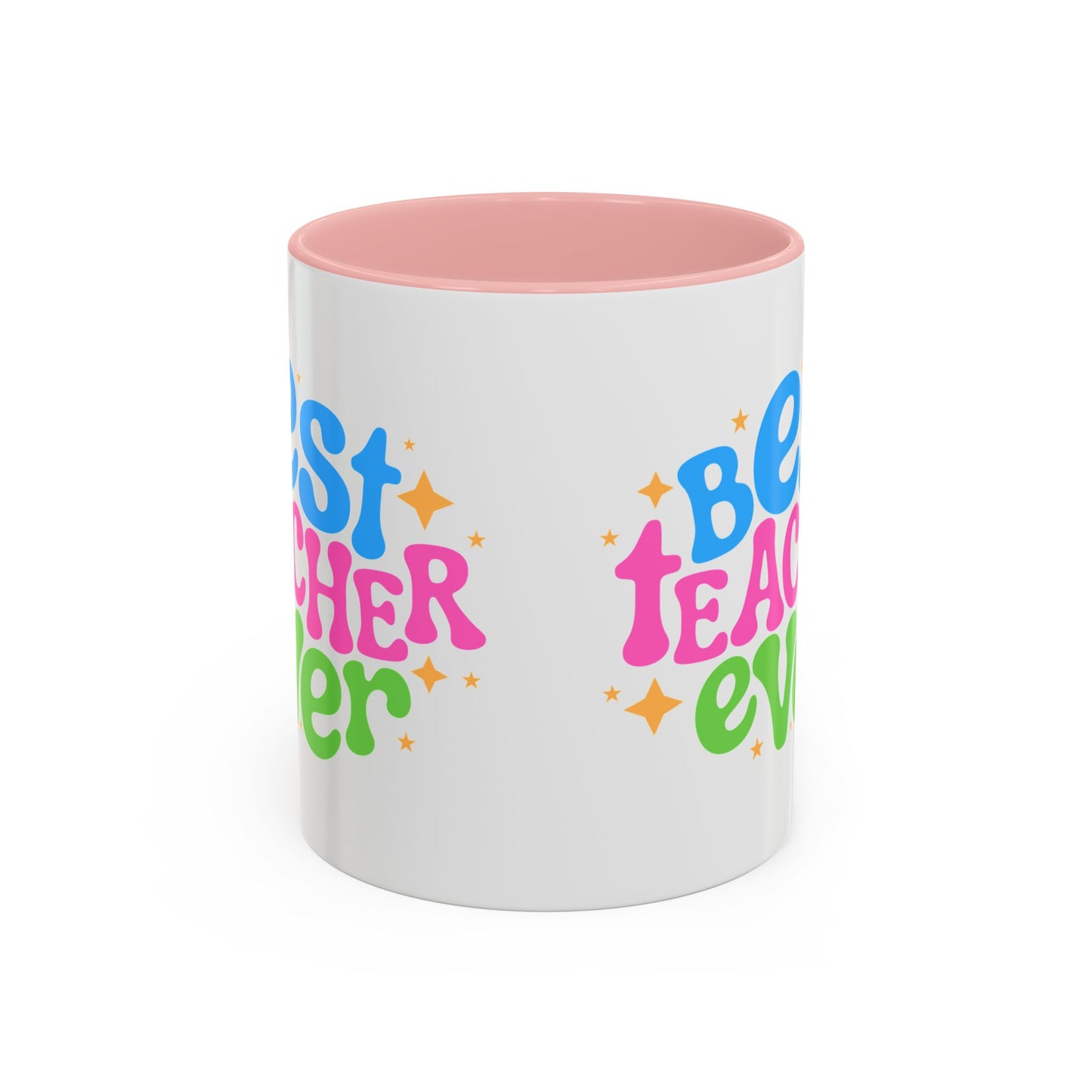 Best Teacher Ever Accent Coffee Mug - Perfect Gift for Educators | 11oz & 15oz