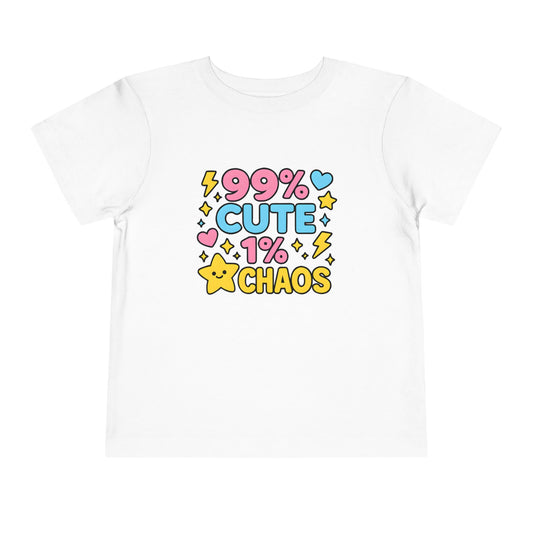 99% Cute - Toddler Soft Cotton T-Shirt