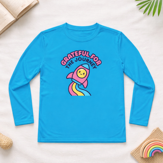 Grateful for the Journey - Kids Active Long Sleeve T-Shirt