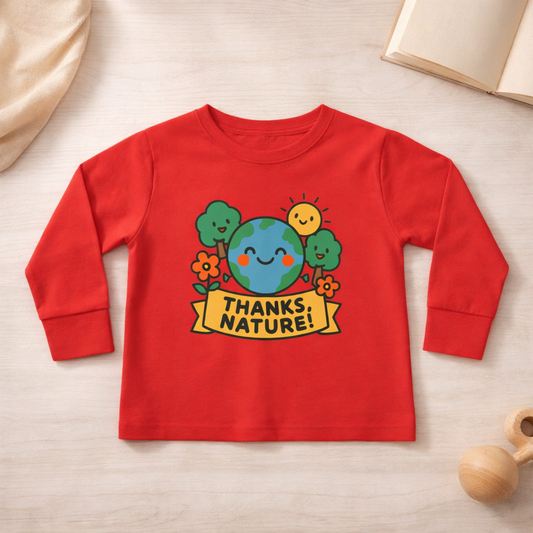 Thanks, Nature! - Toddler Soft Long Sleeve T-Shirt
