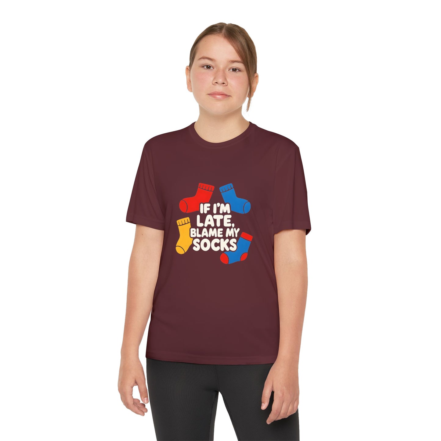 If I'm Late, Blame My Socks" - Kids Active T-Shirt