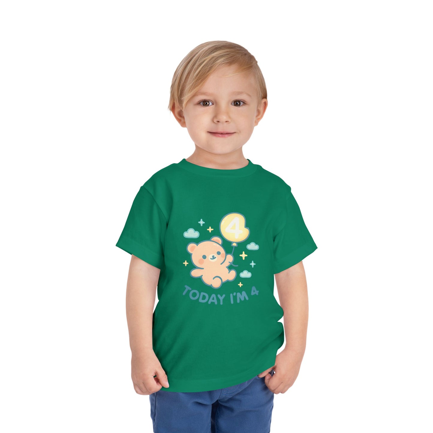 Today I'm 4 – Toddler Soft Cotton T-Shirt