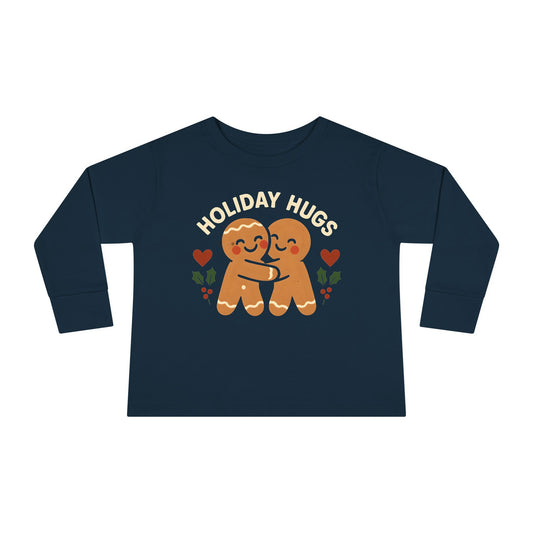 Holiday Hugs - Toddler Soft Long Sleeve T-Shirt
