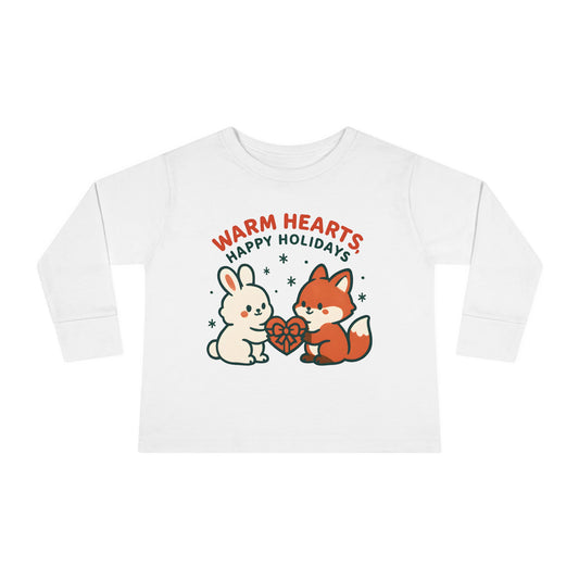 Warm Hearts - Toddler Soft Long Sleeve T-Shirt