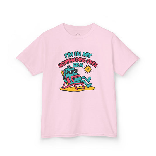 I'm in My Homework-Free Era – Kids Classic Cotton T-Shirt