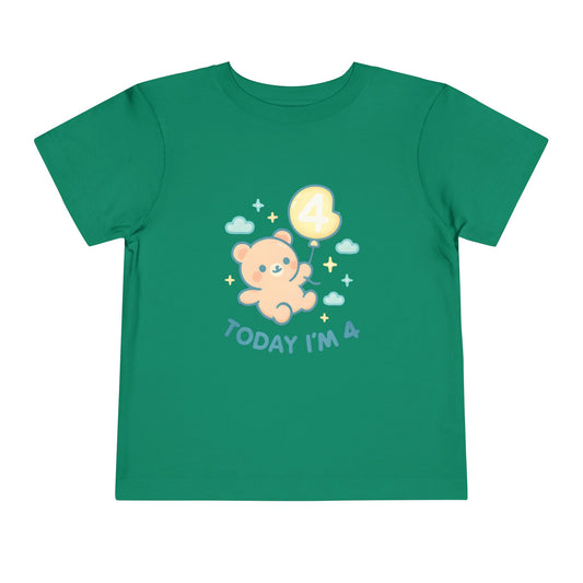 Today I'm 4 – Toddler Soft Cotton T-Shirt