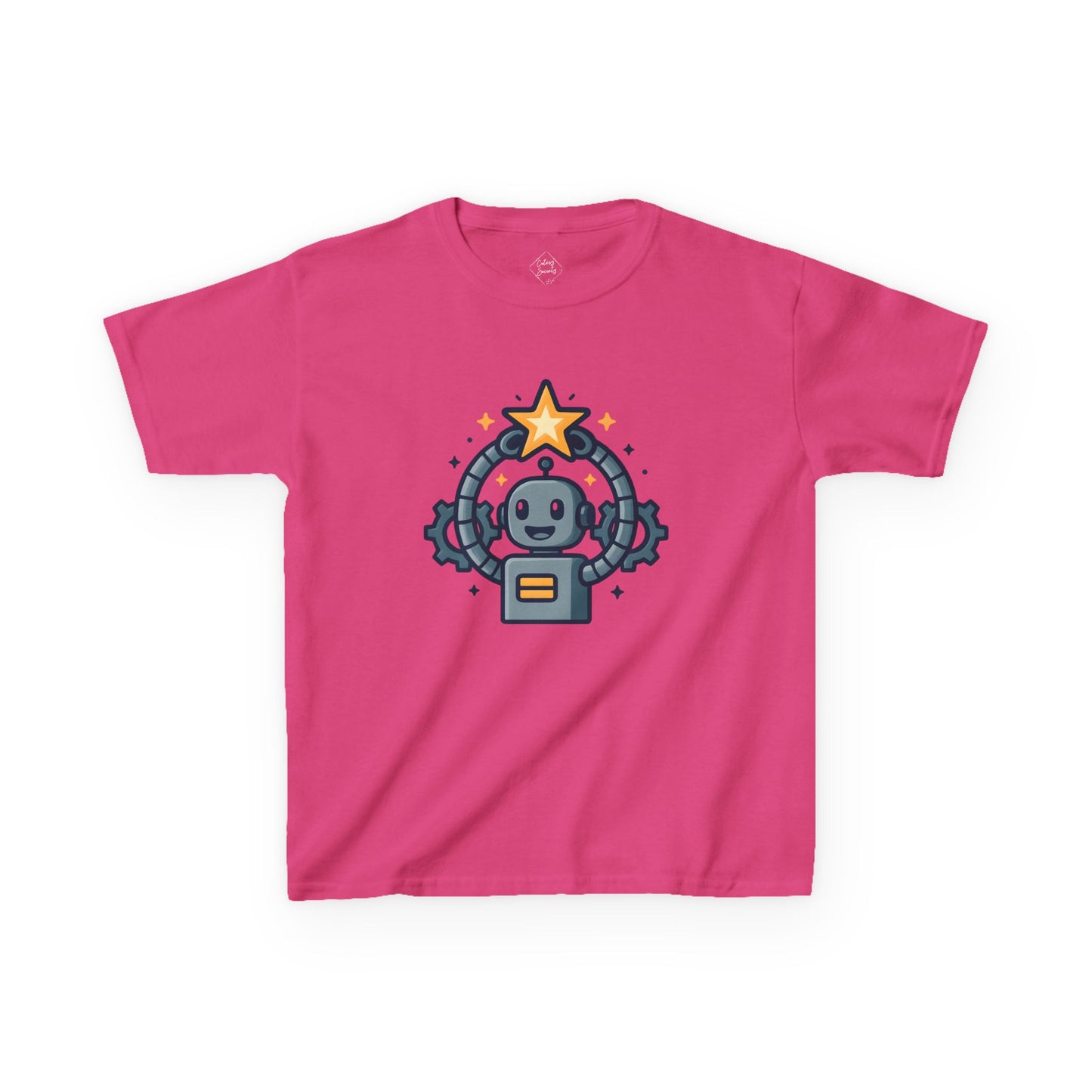 Cute Space Robot – Kids Classic Cotton T-Shirt