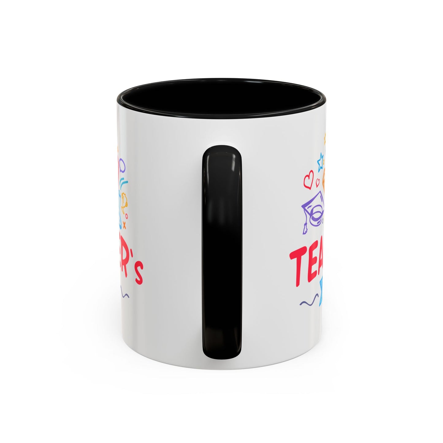 Teacher's Day Accent Coffee Mug - Celebrate Educators with Colorful Designs