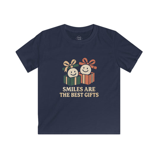 Smiles Are The Best Gifts – Kids Soft Cotton T-Shirt