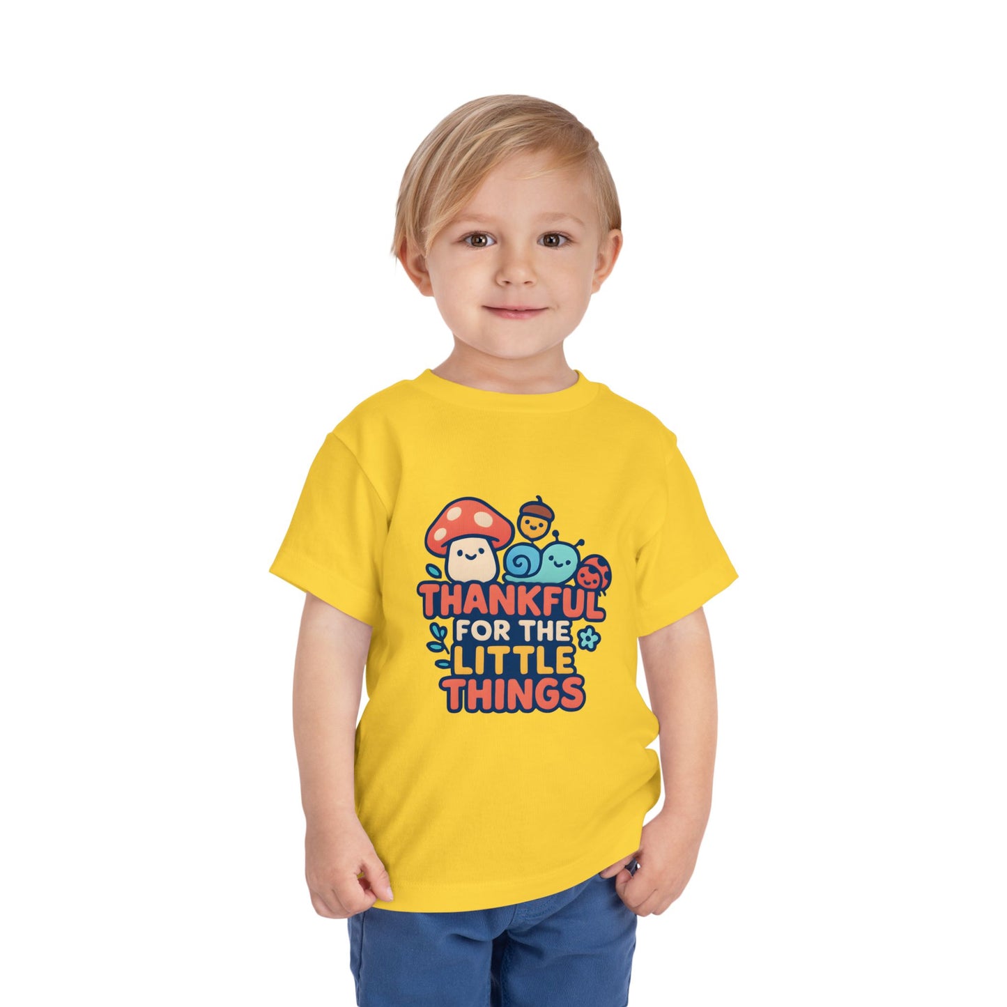Thankful for the Little Things – Toddler Soft Cotton T-Shirt