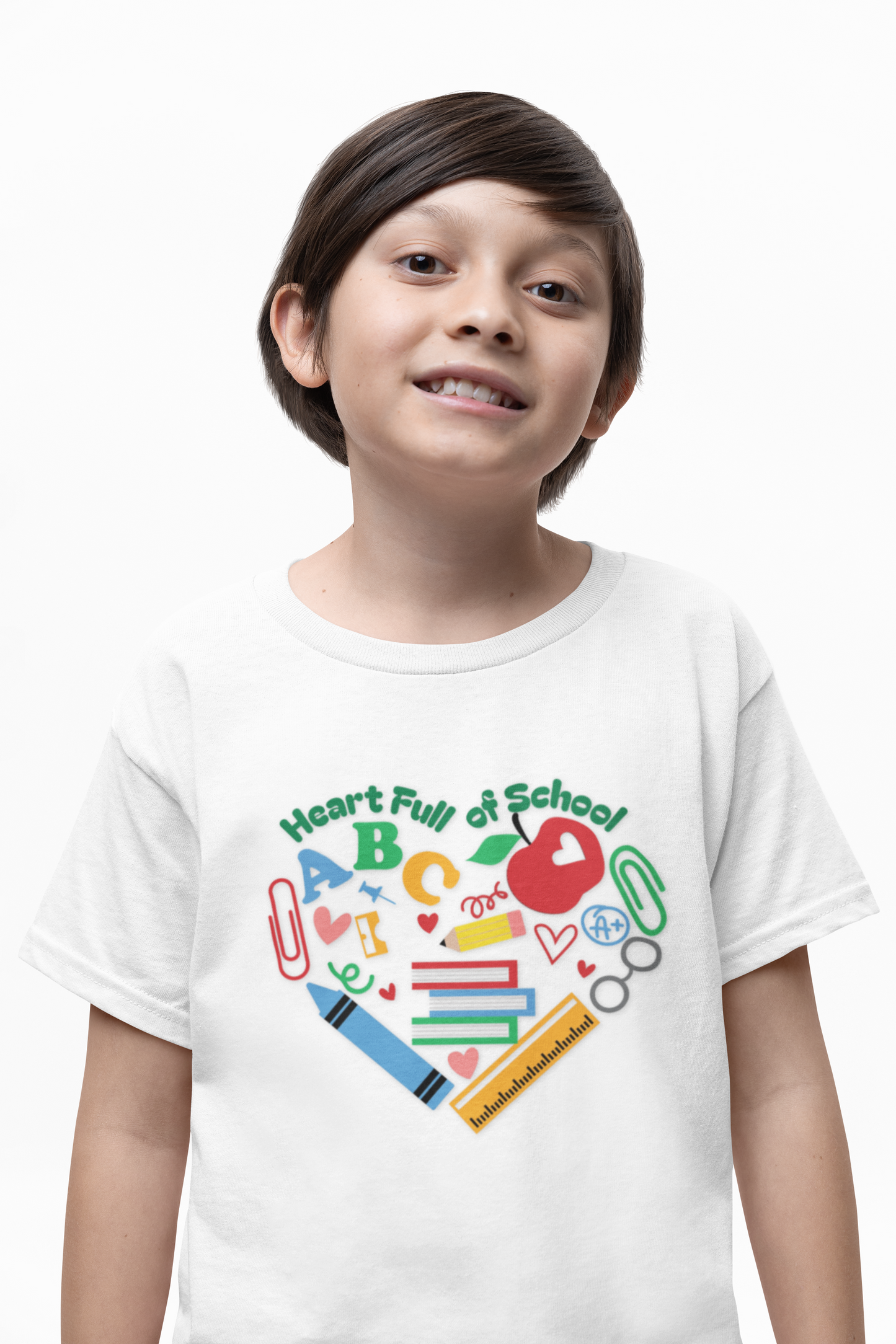 School Heart – Kids Soft Cotton T-Shirt