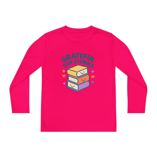 Grateful for Stories – Kids Active Long Sleeve T-Shirt