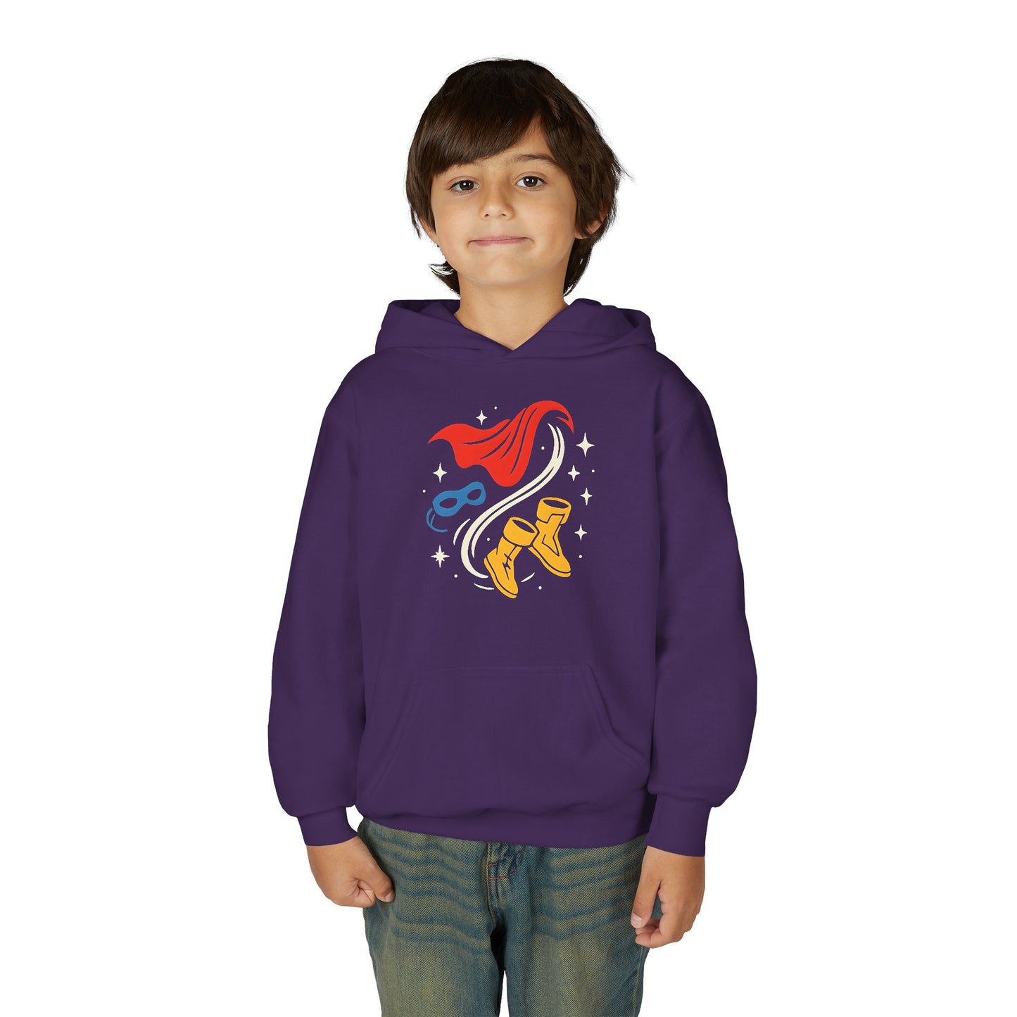 Youth Superhero Cape & Mask Banana Sweatshirt