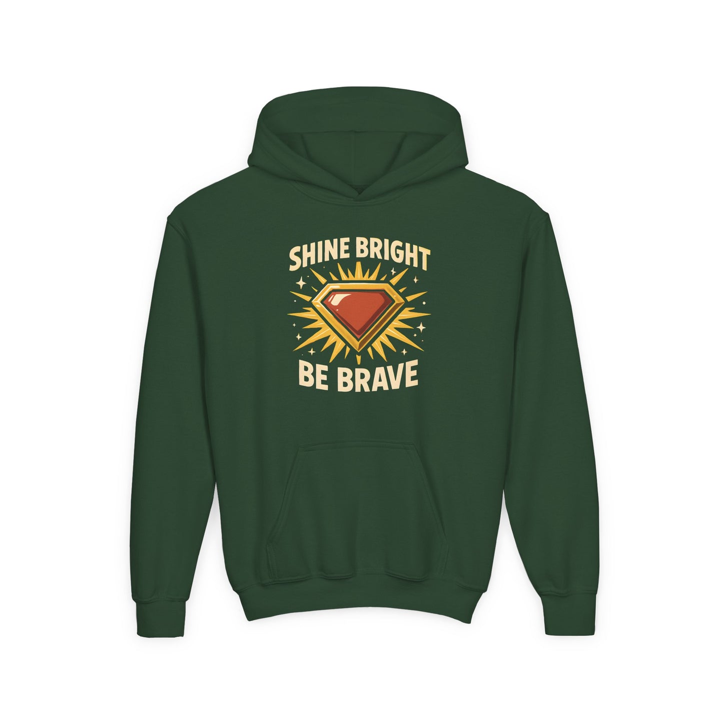 Shine Bright Be Brave – Kids Classic Hoodie Sweatshirt