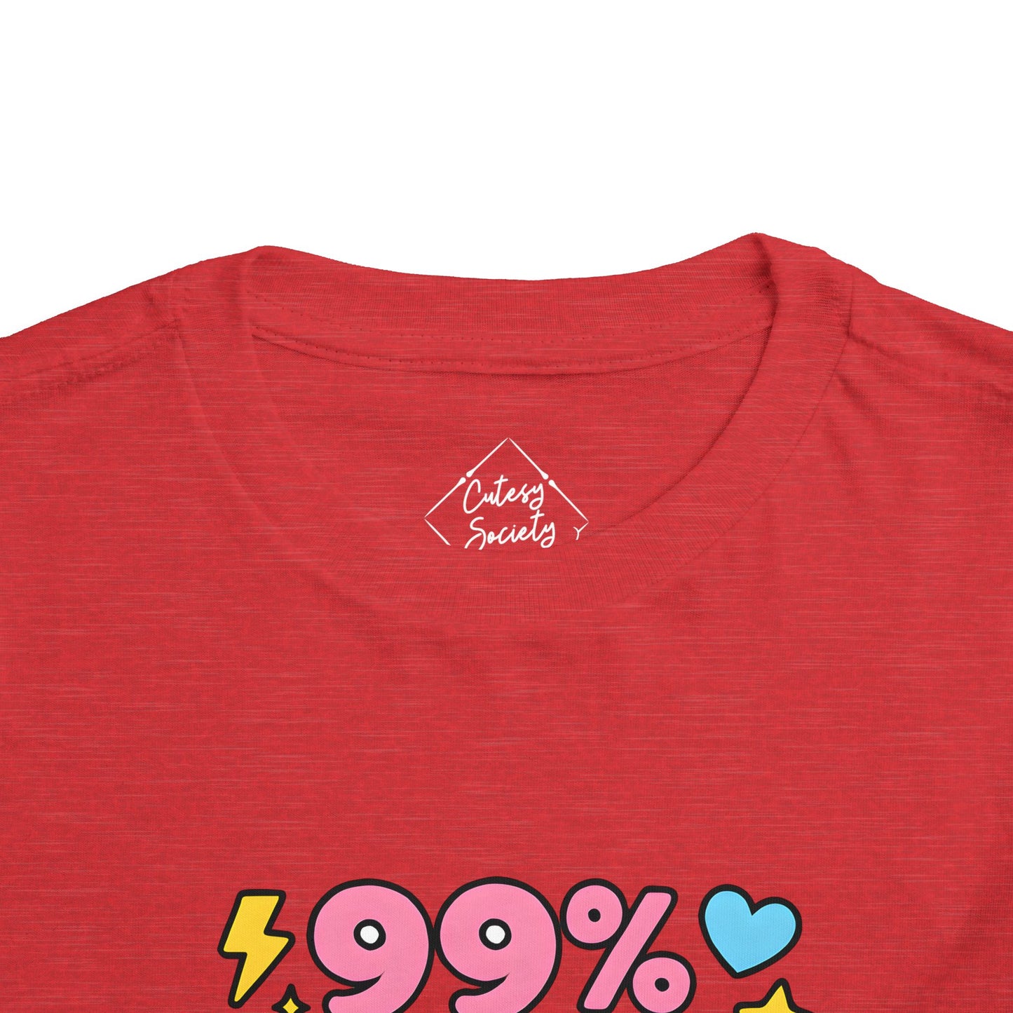 99% Cute - Toddler Soft Cotton T-Shirt