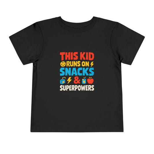 Snack Superpowers - Toddler Soft Cotton T-Shirt