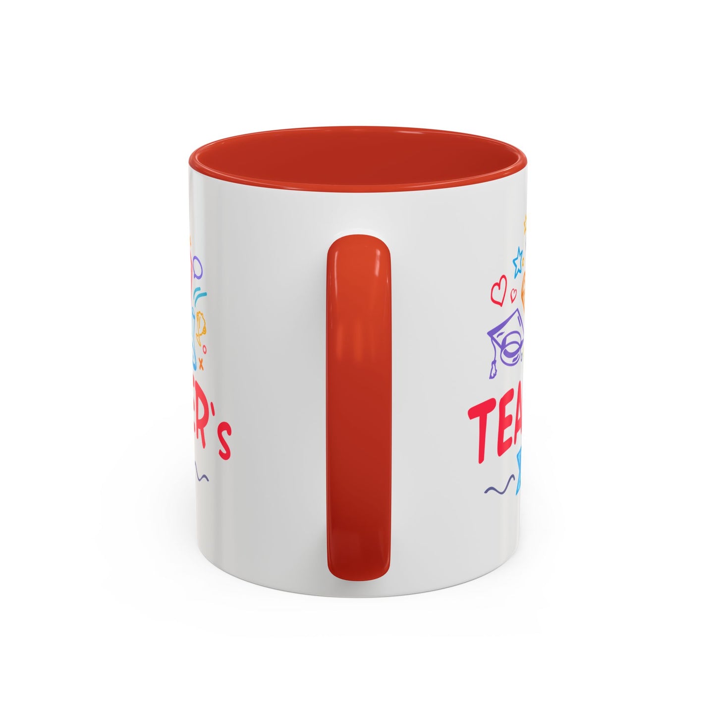 Teacher's Day Accent Coffee Mug - Celebrate Educators with Colorful Designs