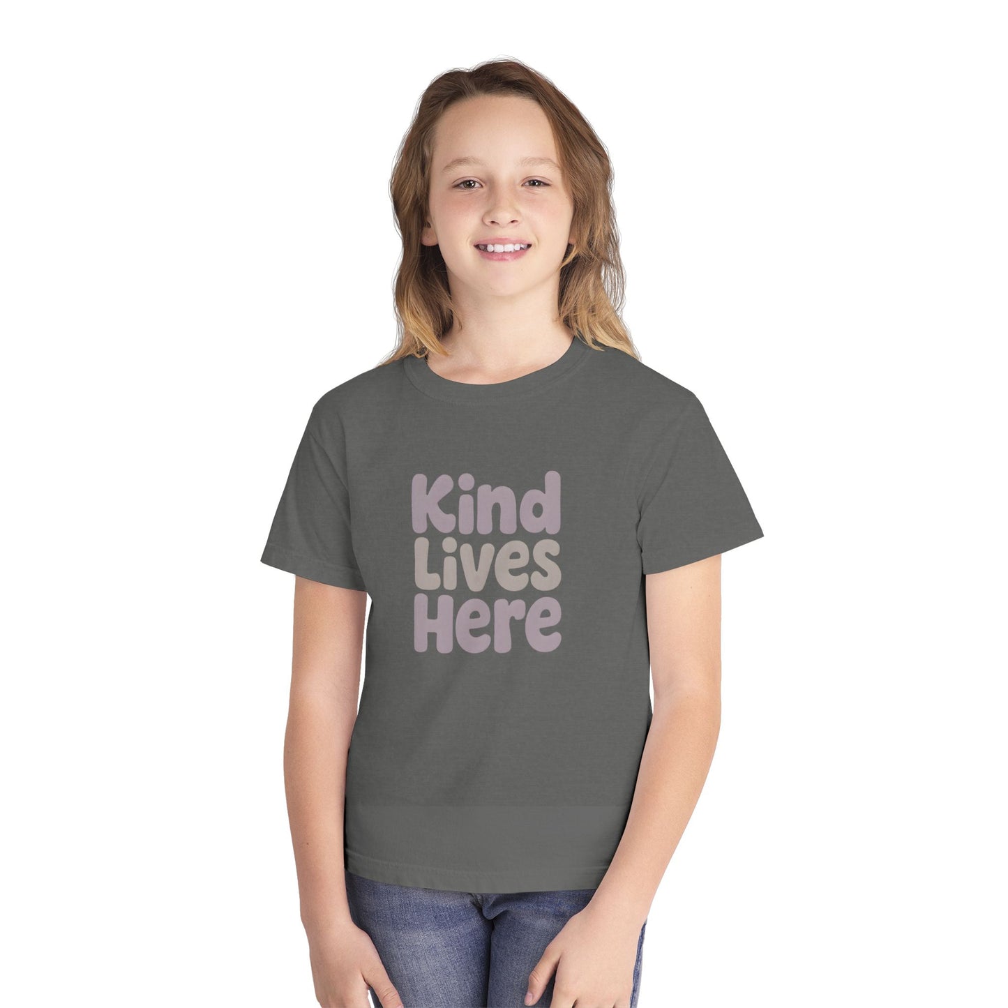 Kind Lives Here – Kids Relaxed Fit T-Shirt