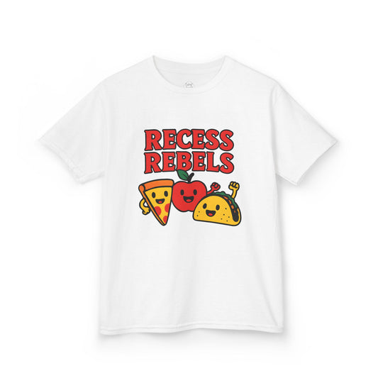 Recess Rebels Pizza & Taco – Kids Classic Cotton T-Shirt