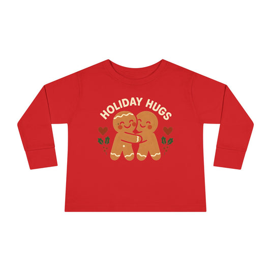 Holiday Hugs - Toddler Soft Long Sleeve T-Shirt