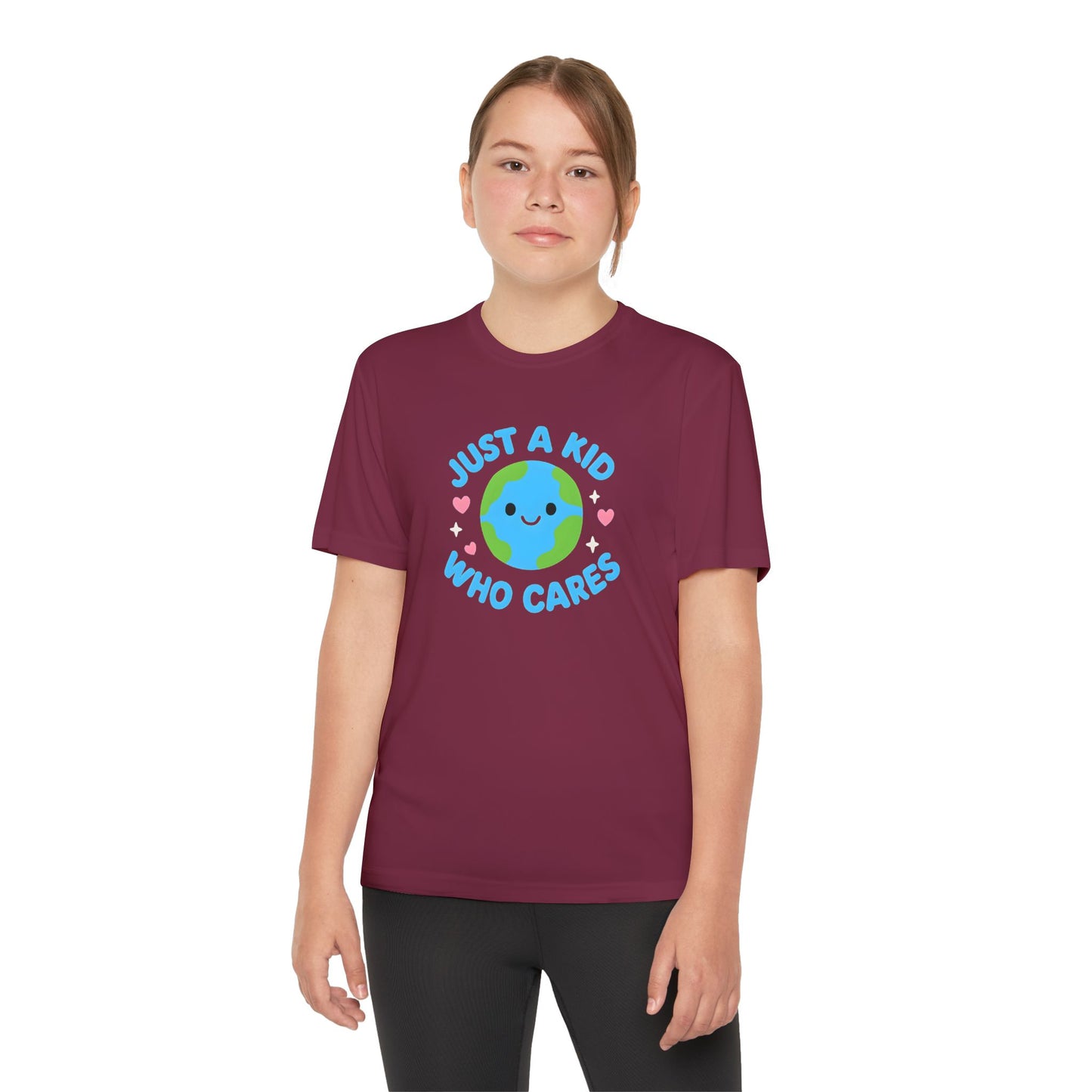 Just a Kid Who Cares Shirt - Kids Active T-Shirt