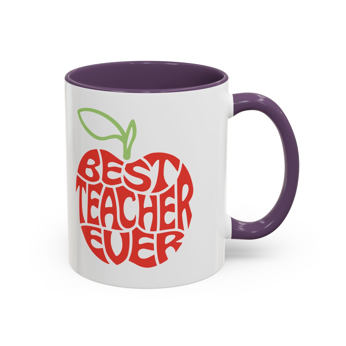 Best Teacher Ever Accent Coffee Mug - Perfect Gift for Educators