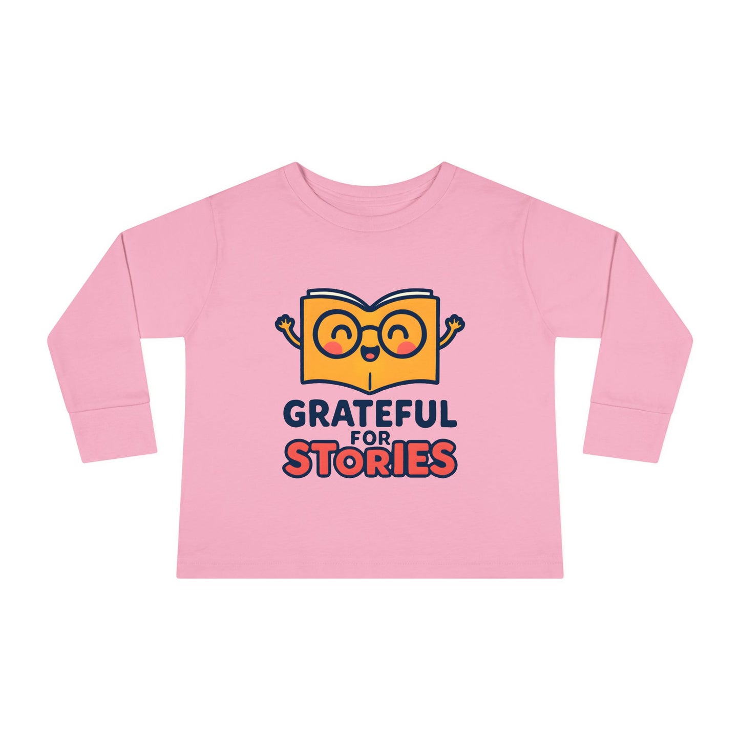 Grateful for Stories - Toddler Soft Long Sleeve T-Shirt