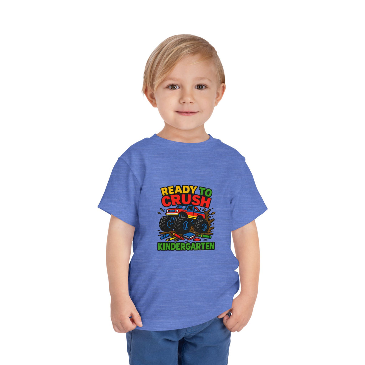 Ready to Crush Kindergarten – Toddler Soft Cotton T-Shirt