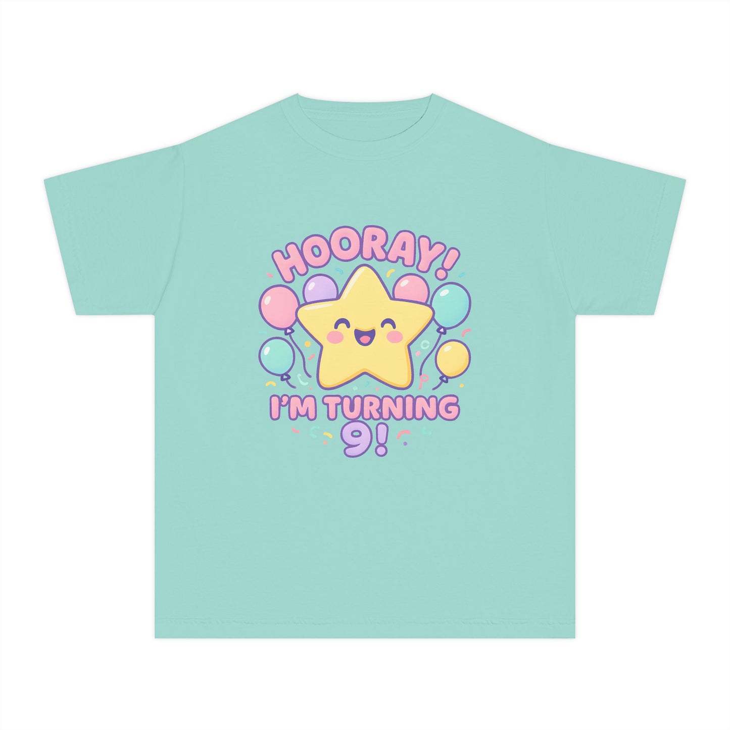 Hooray! I’m Turning 9 – Kids Relaxed Fit T-Shirt