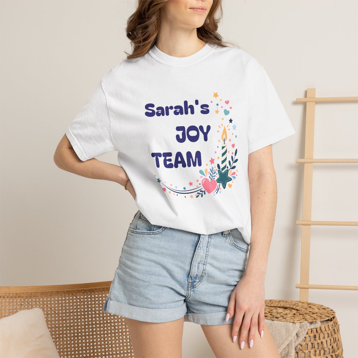Joy Team – Personalized Adult Unisex Garment-Dyed T-Shirt