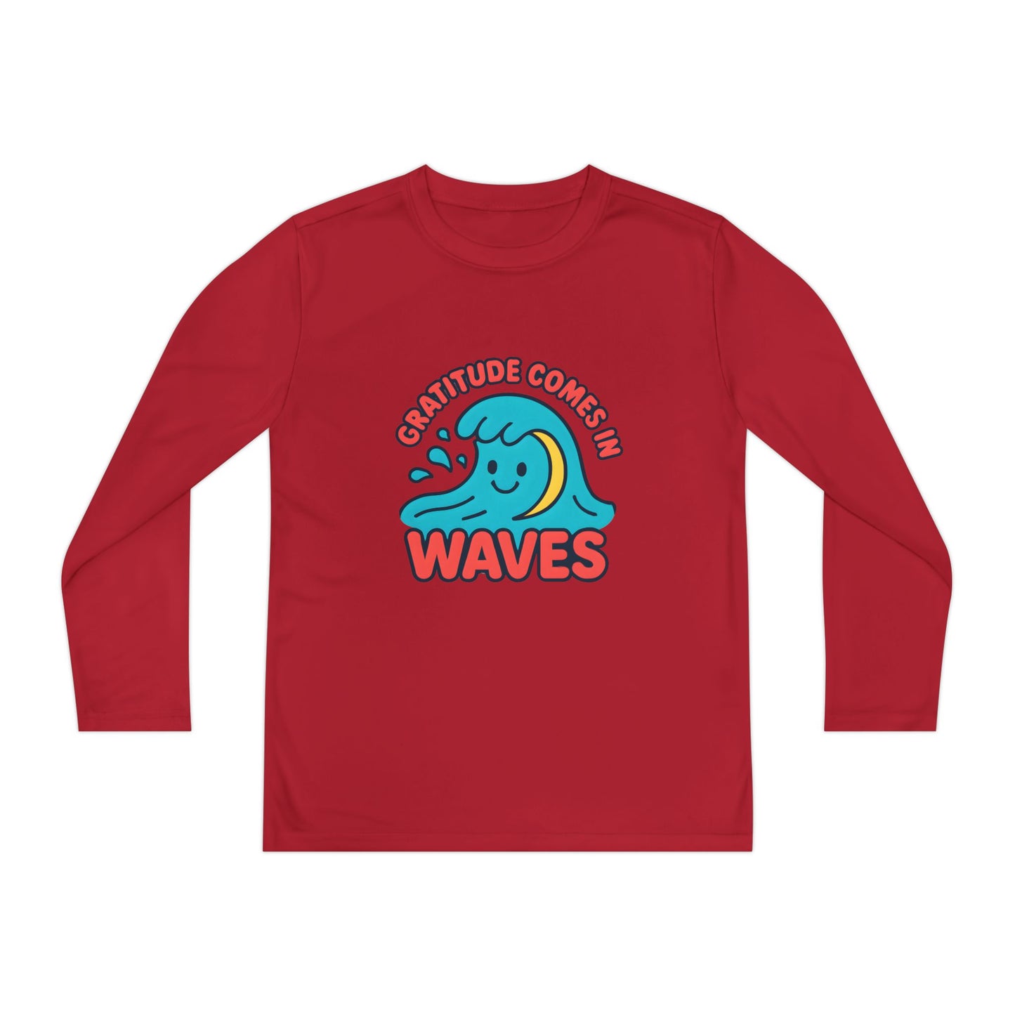 Gratitude Comes in Waves Youth Long Sleeve Tee