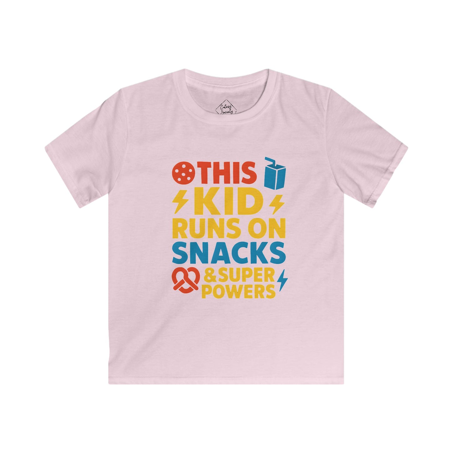 Snack Power - Kids Soft Cotton T-Shirt