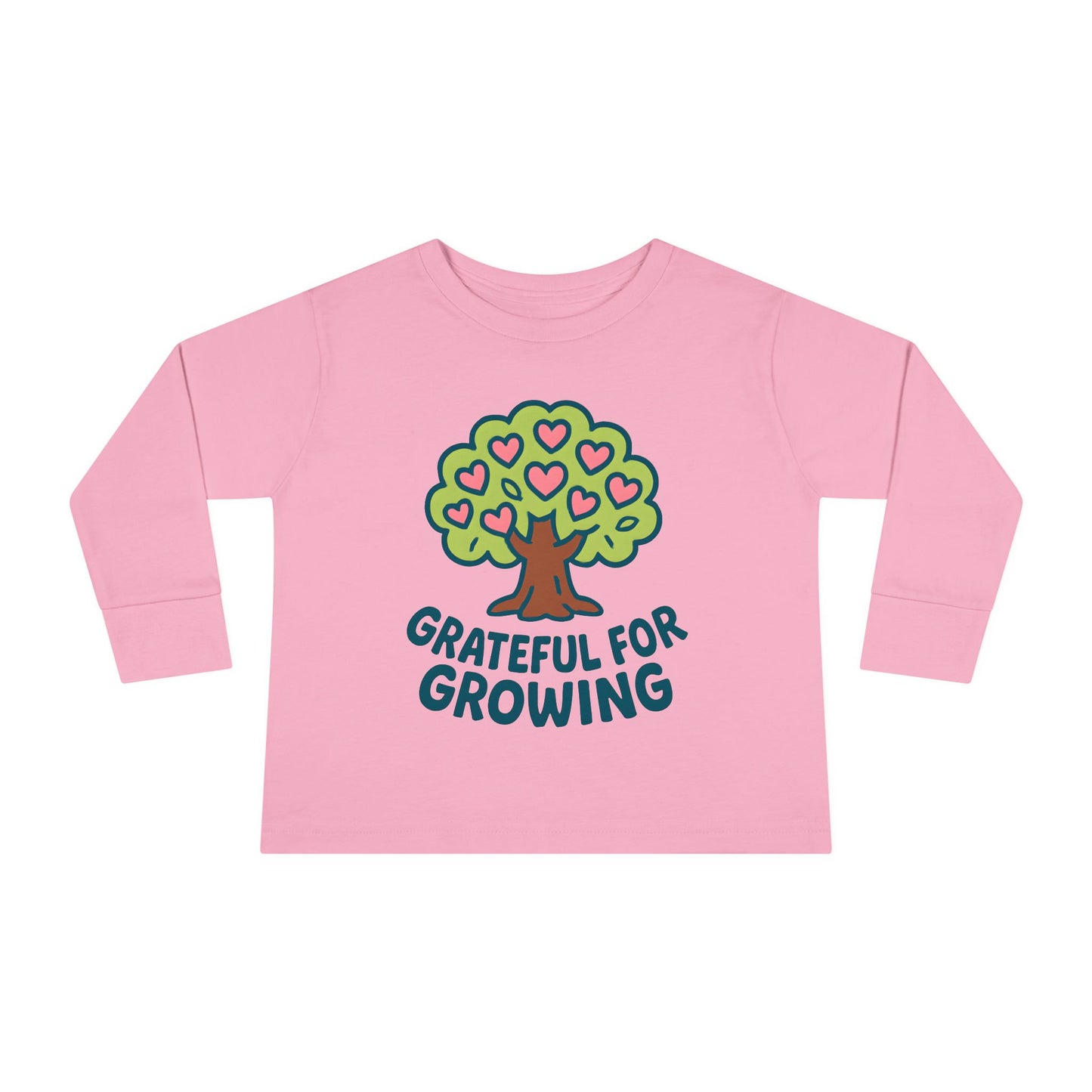 Grateful for Growing - Toddler Soft Long Sleeve T-Shirt