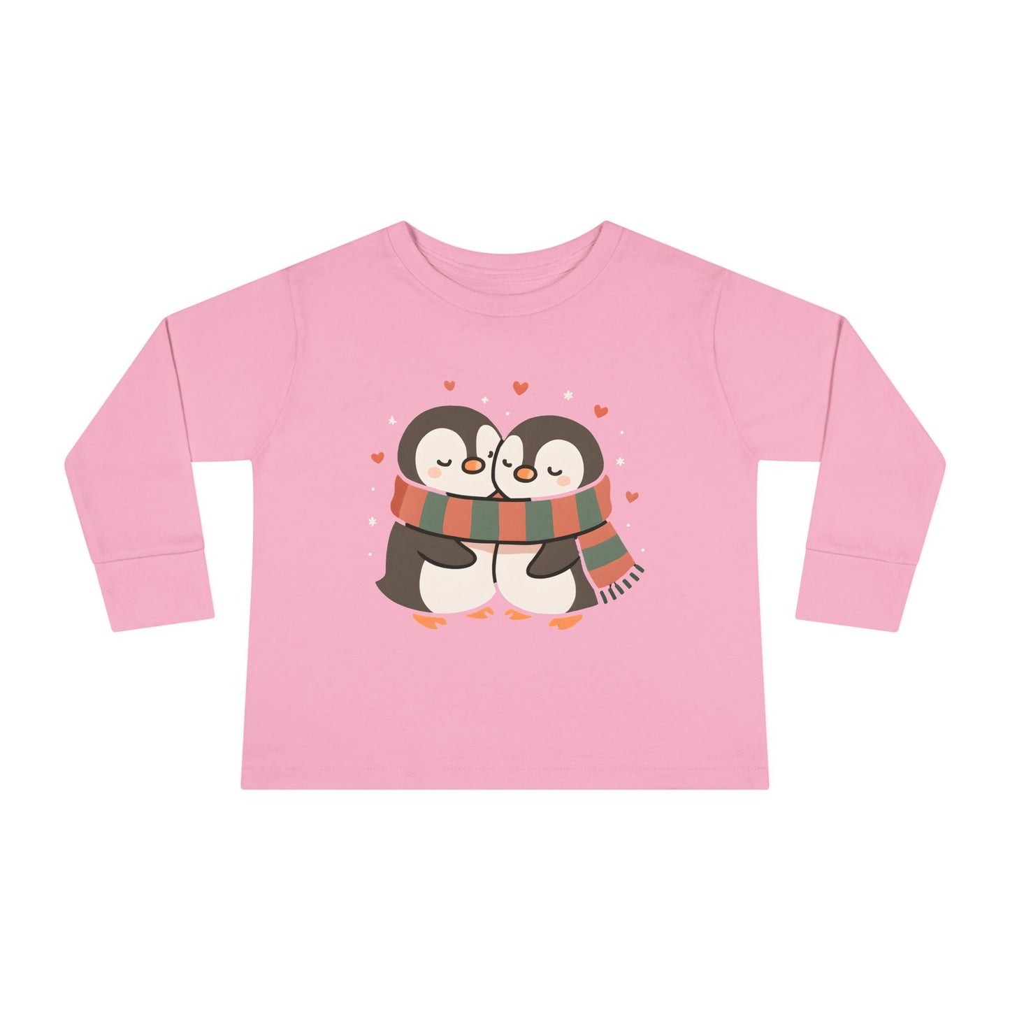 Penguin Hug – Toddler Soft Long Sleeve T-Shirt