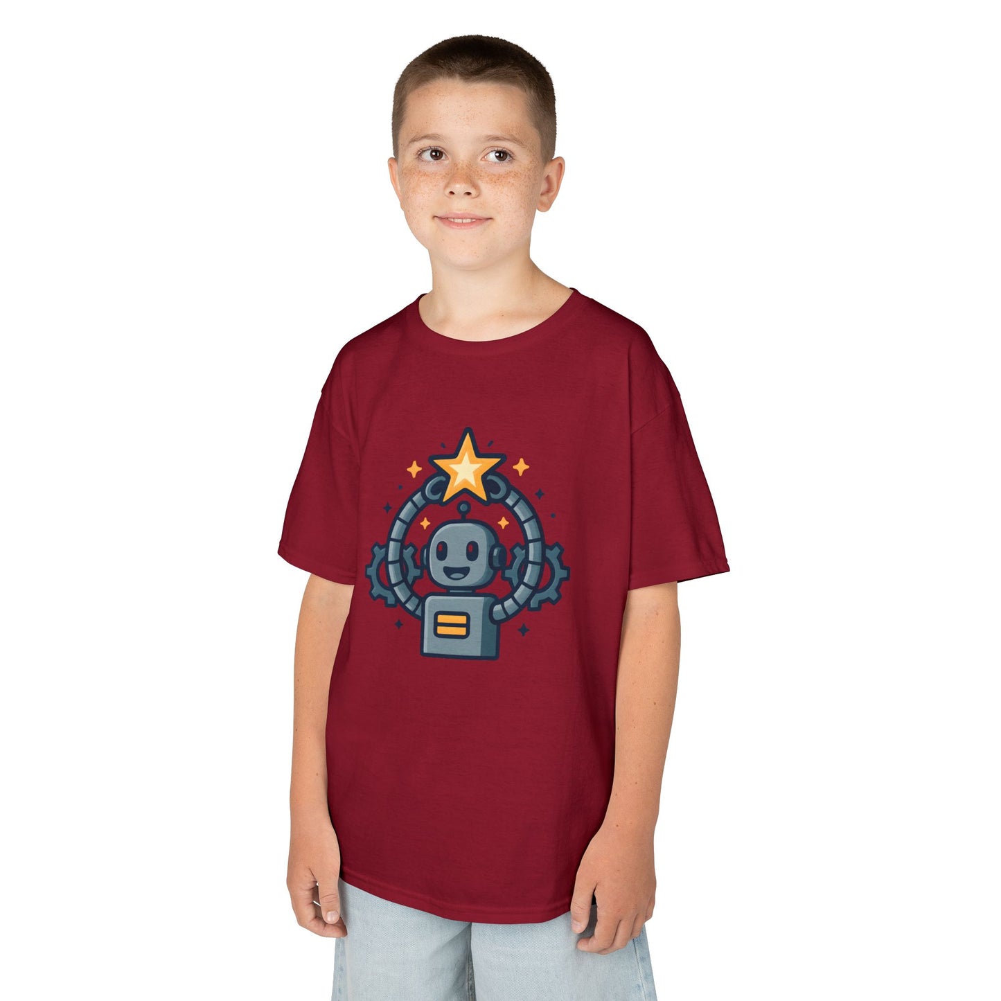 Cute Space Robot - Kids Classic Cotton T-Shirt
