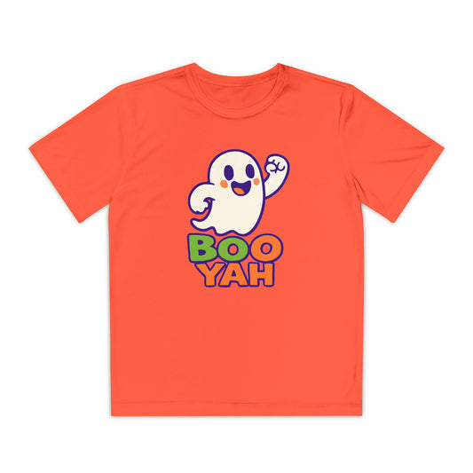 Ghost Tee with Boo Yah Design - Kids Active T-Shirt