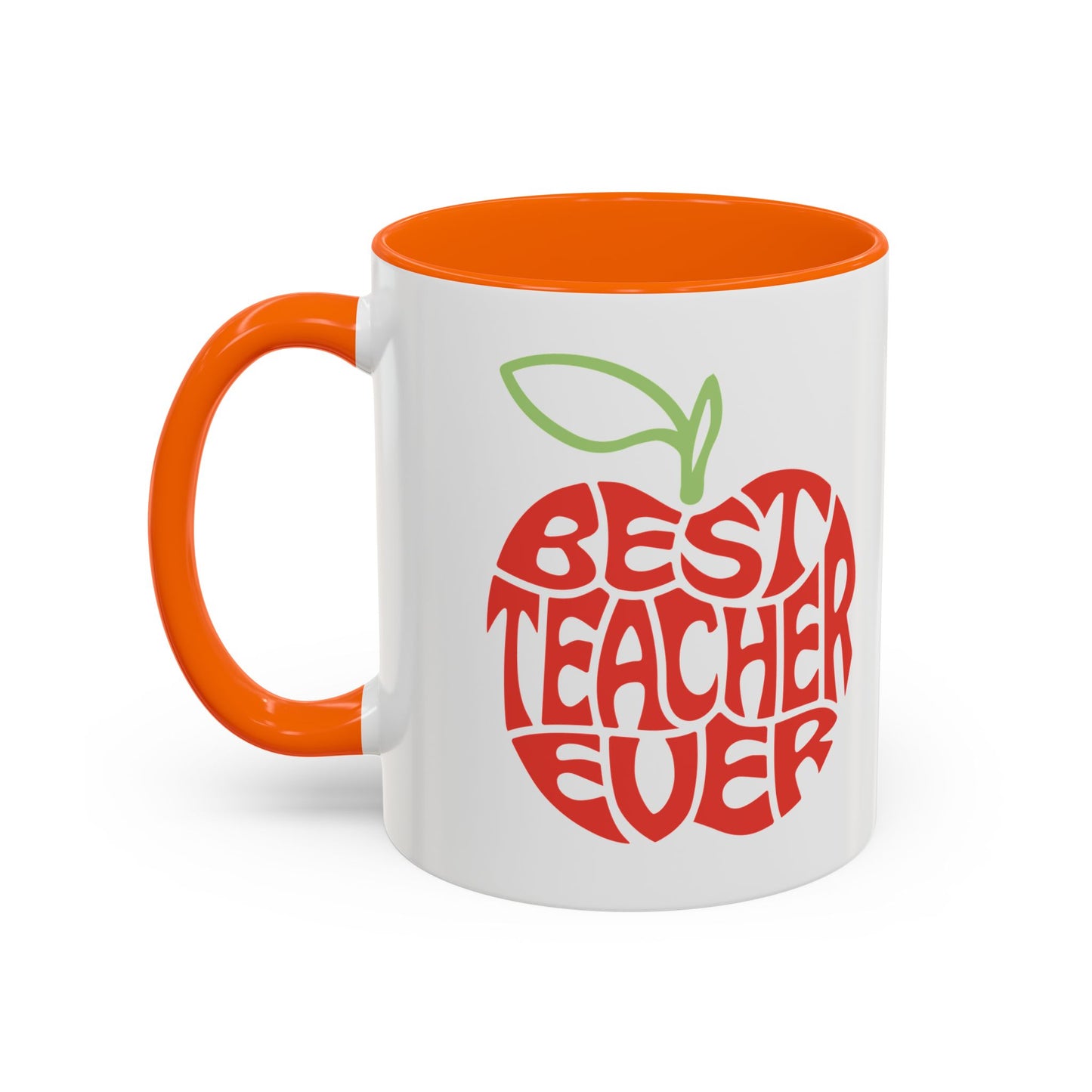 Best Teacher Ever Accent Coffee Mug - Perfect Gift for Educators