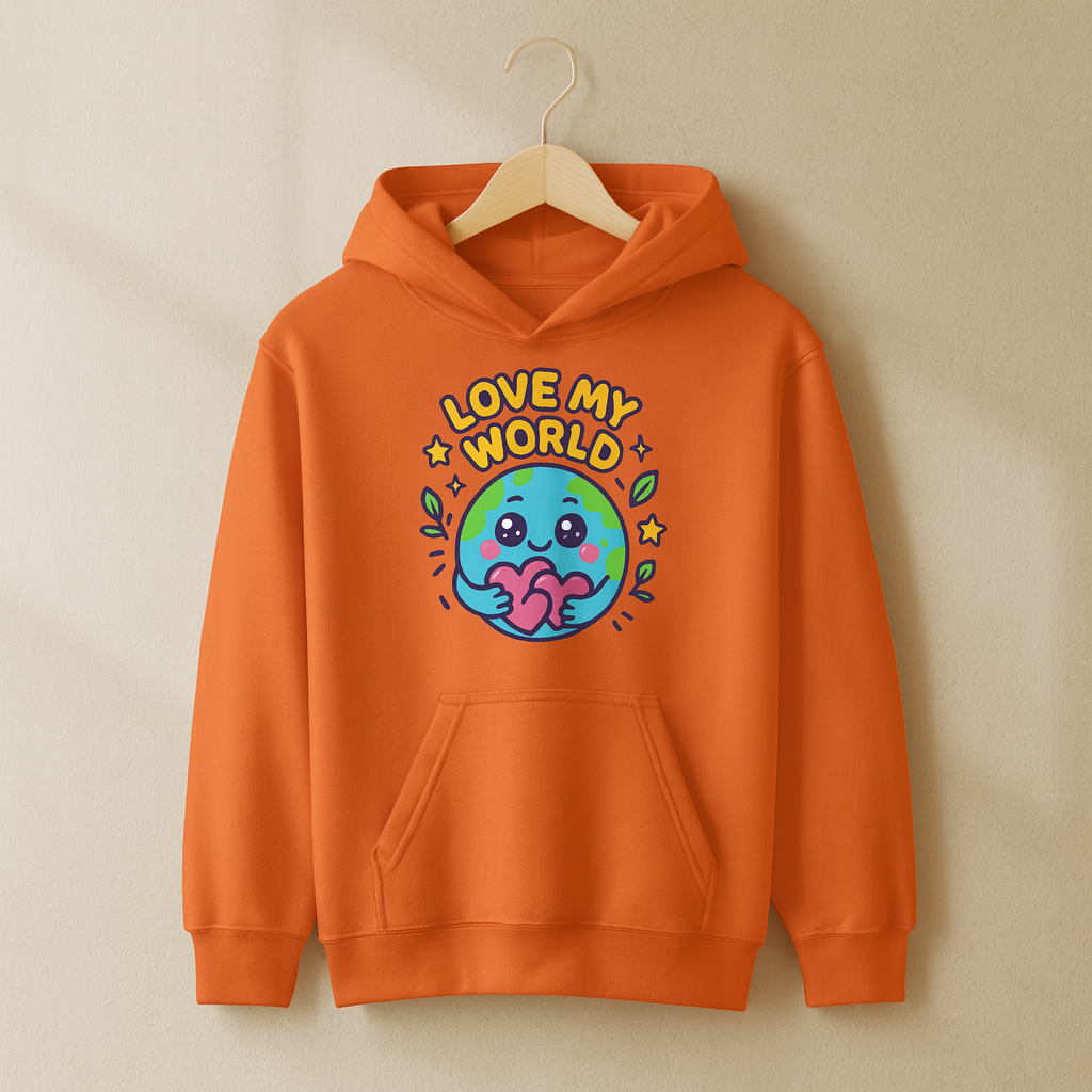Love My World - Kids Classic Hoodie Sweatshirt – Cutesy Society