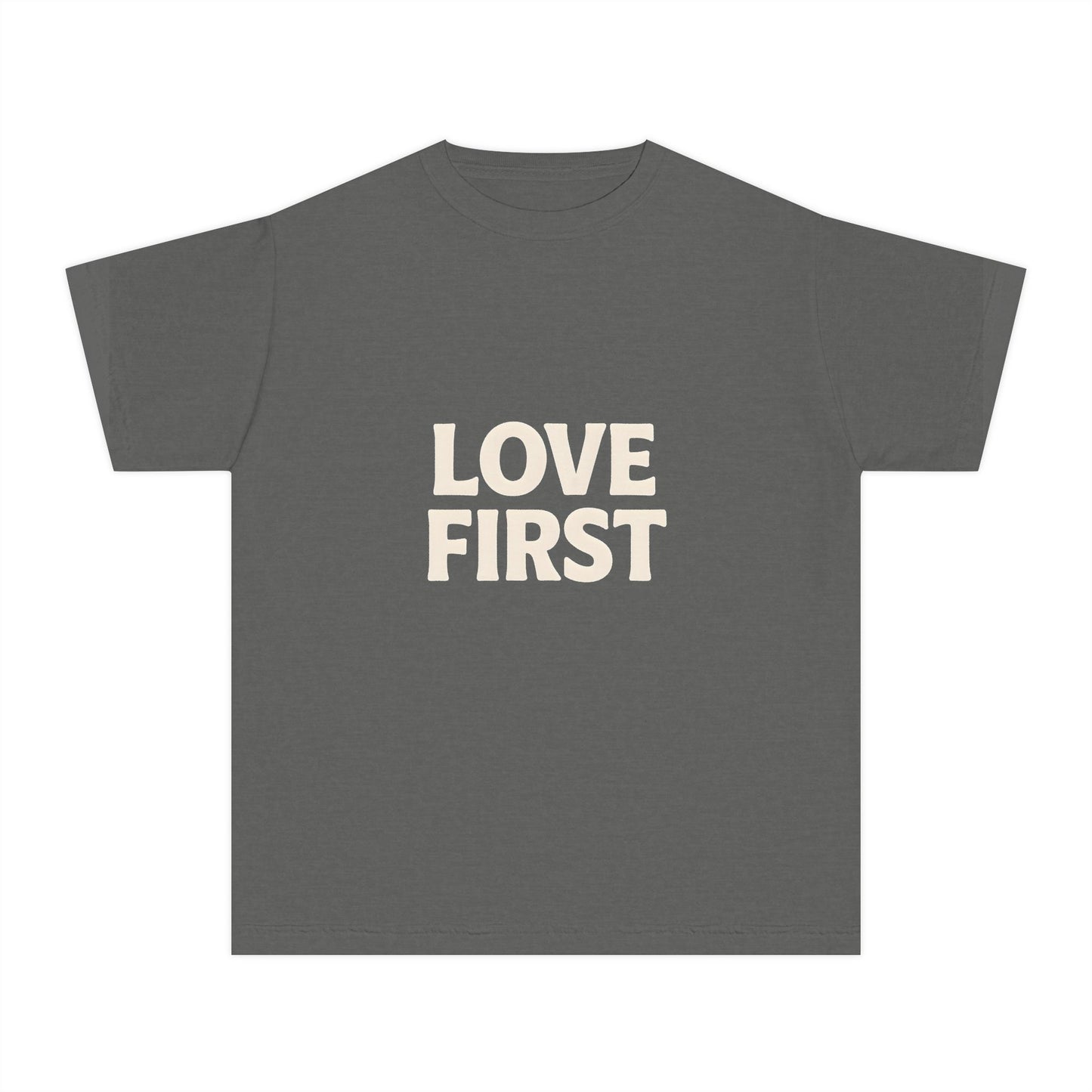 LOVE FIRST – Kids Relaxed Fit T-Shirt