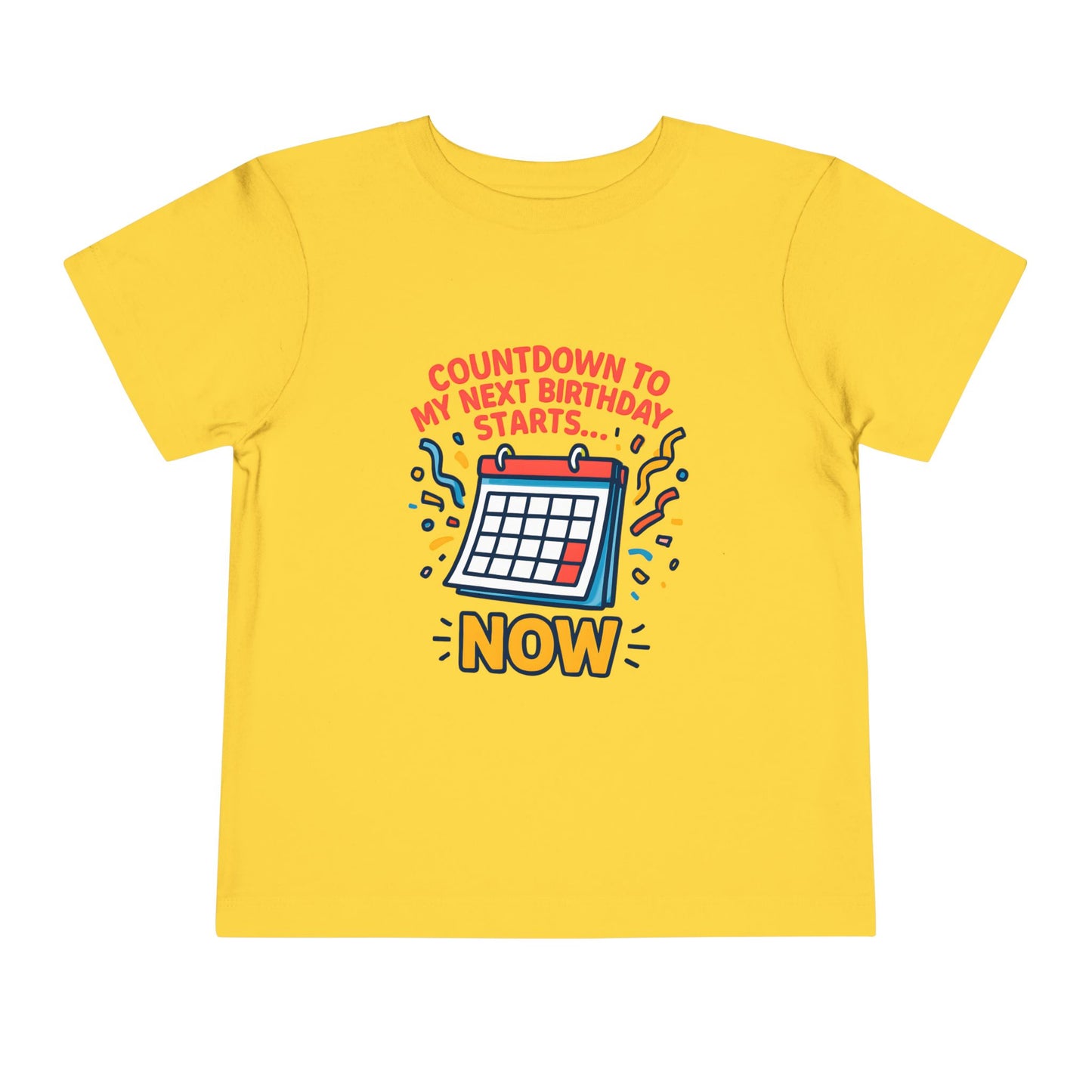Cute Calendar Birthday – Toddler Soft Cotton T-Shirt