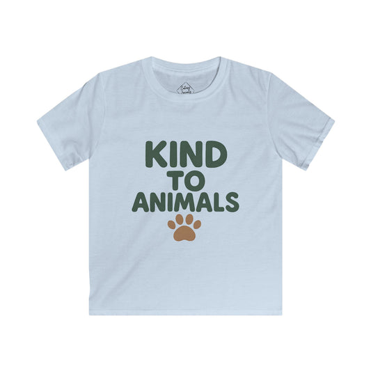 Kind to Animals – Kids Soft Cotton T-Shirt