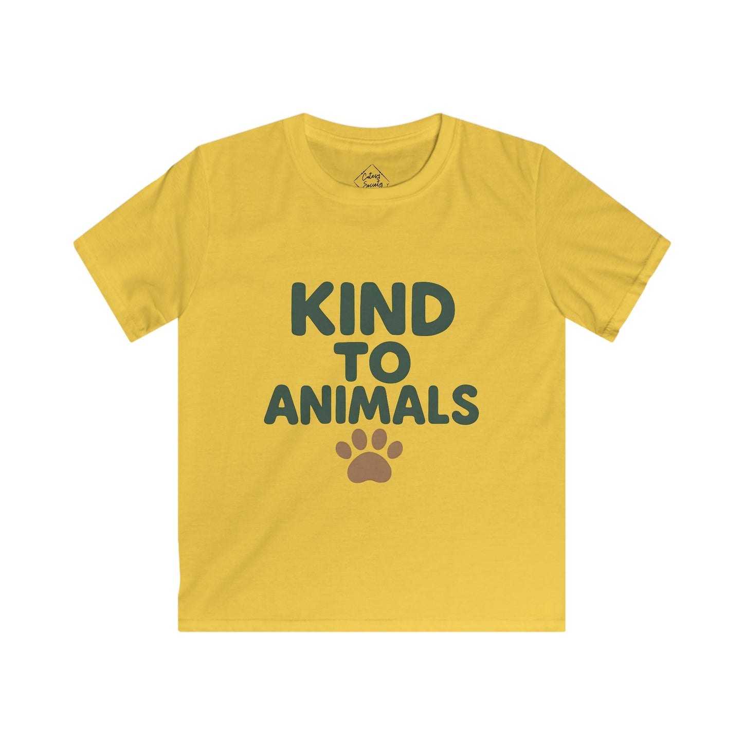 Kind to Animals – Kids Soft Cotton T-Shirt