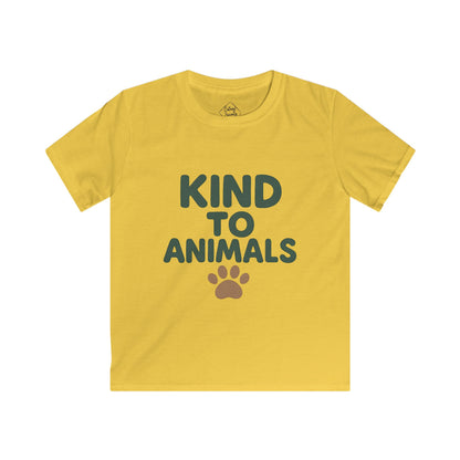 Kind to Animals – Kids Soft Cotton T-Shirt