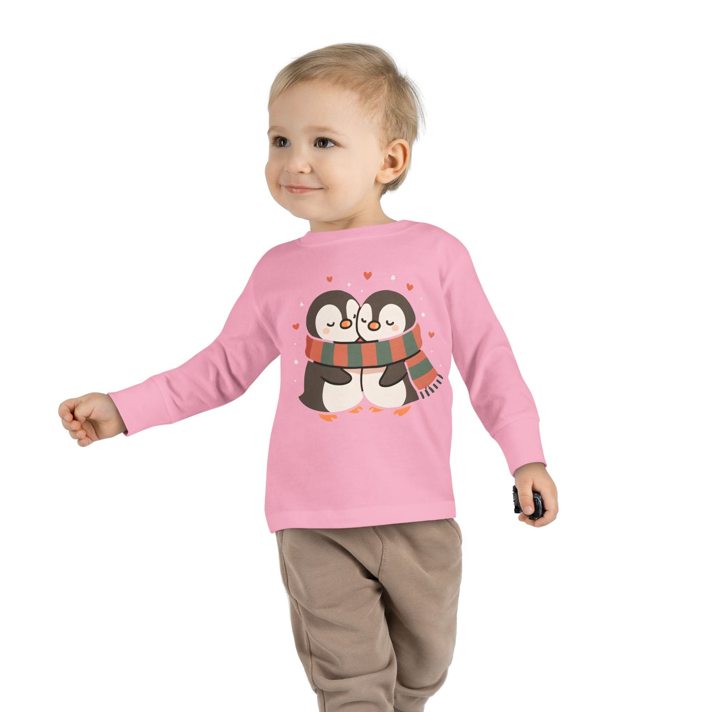 Penguin Hug Toddler Long Sleeve Tee